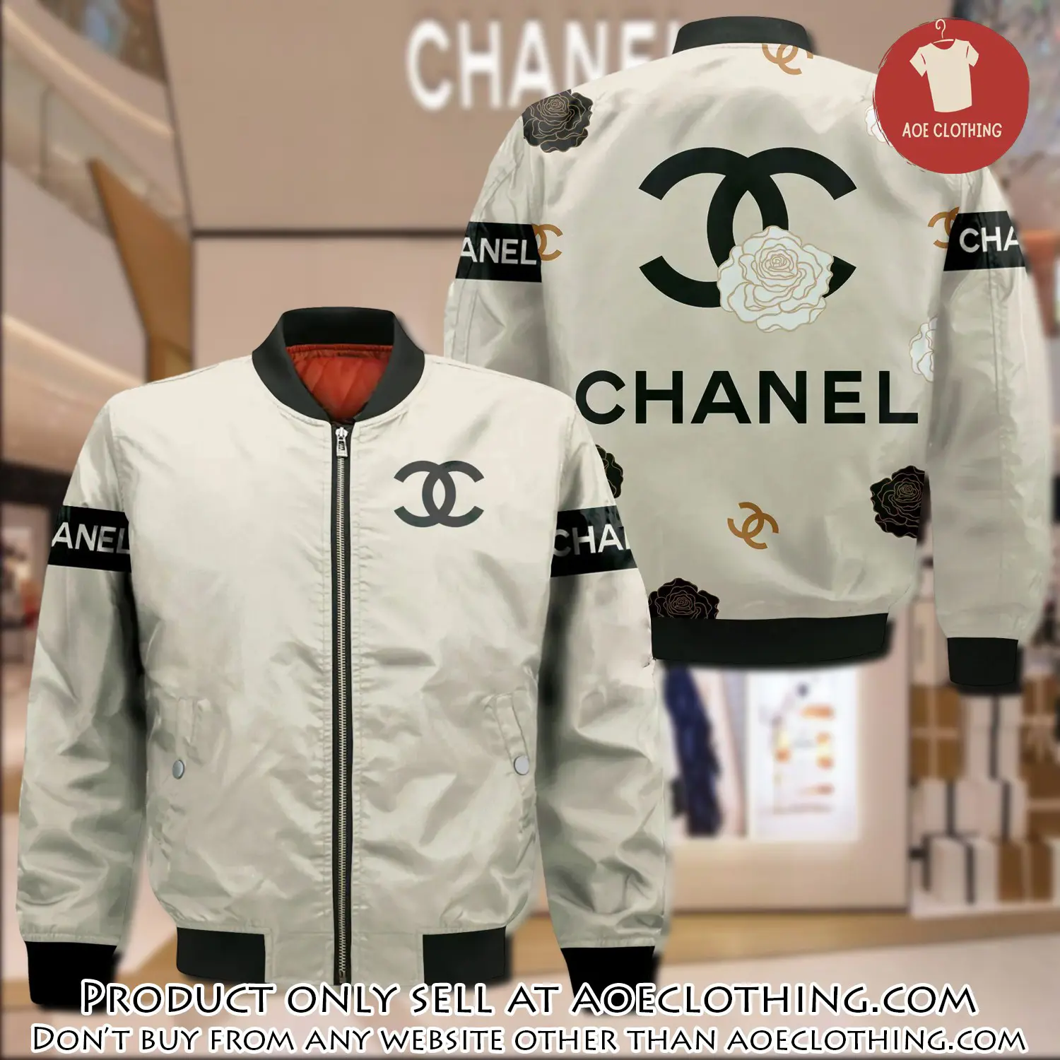 Chanel bomber jacket luxury brand clothing clothes outfit for men women aoe0921152